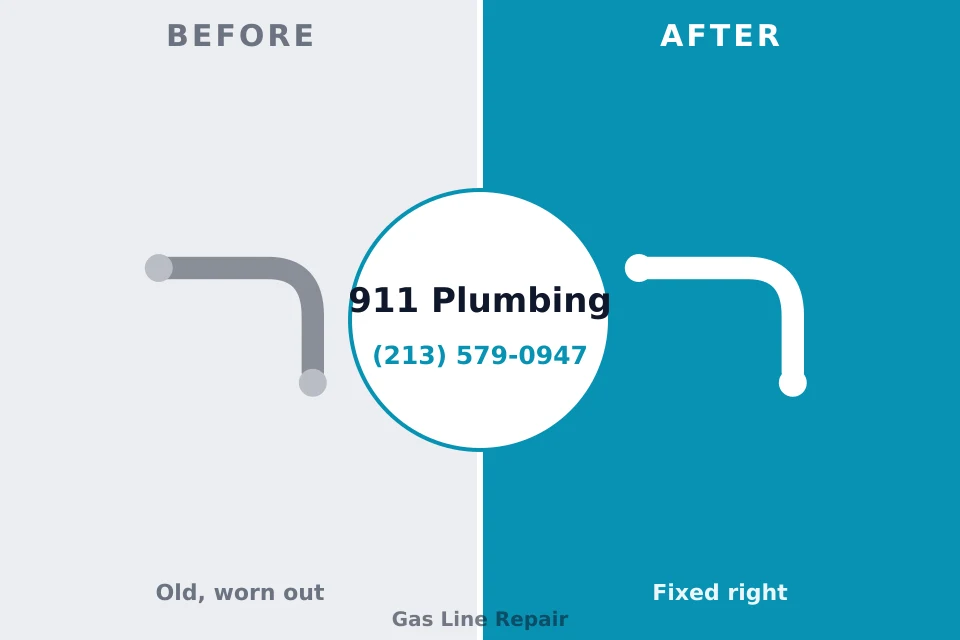 Before and after: plumbing repair Aumsville, OR